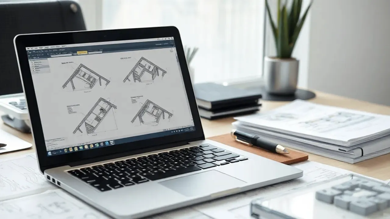 Plans and survey data produced by Flat roofing